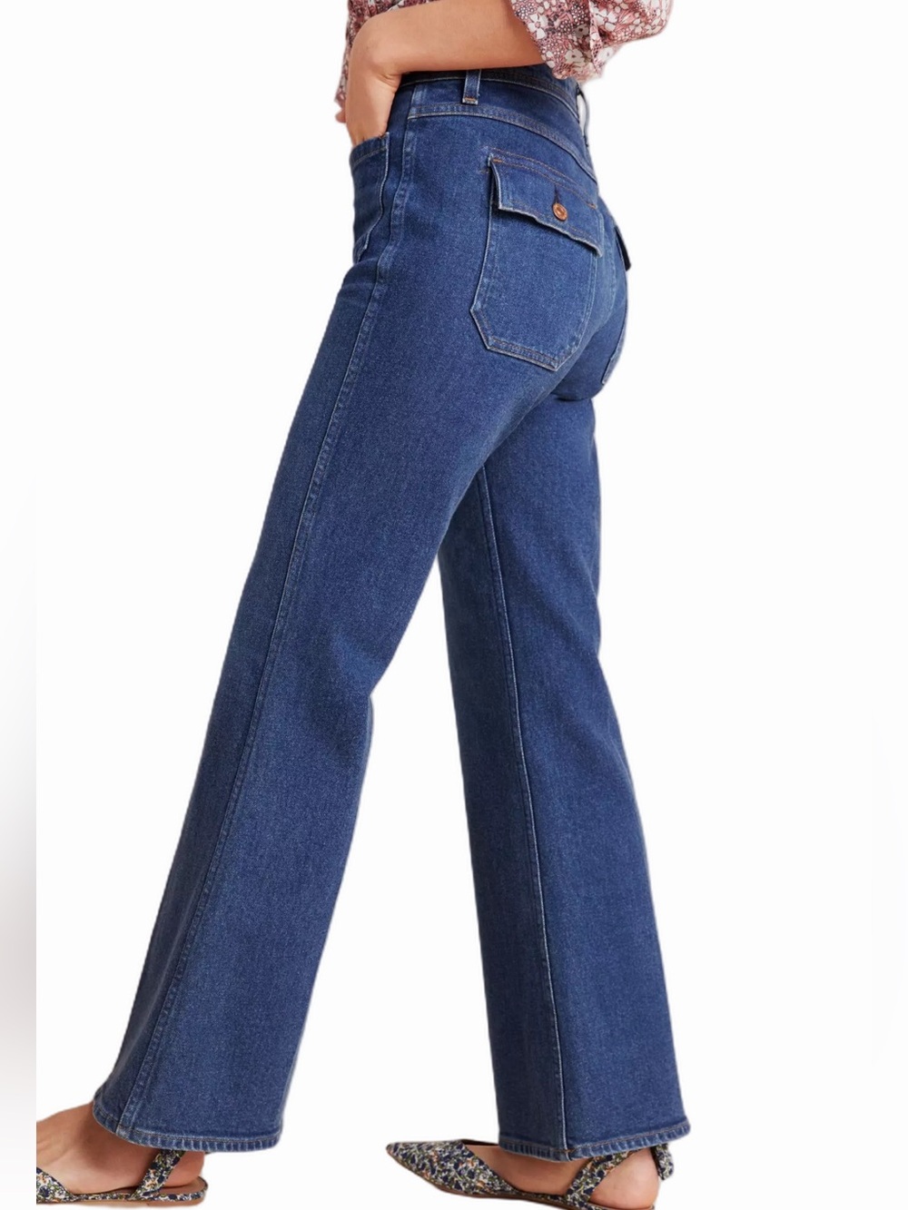 Citizen of Humanity Maisie Ultra High Rise Patch Pocket Flare Jeans Size 27 USA - Picture 9 of 16